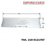 Πορτάκι 603mmX133mm συρταριού (CHILED ROOM) ψυγείου SIEMENS/PITSOS/BOSCH 00439365