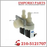 Βαλβίδα (220V, διπλή, Φ12) εισαγωγής νερού πλυντηρίου ρούχων ΓΕΝΙΚΗΣ ΧΡΗΣΗΣ Βαλβίδα Διπλή 180° Πλυντηρίου Ρούχων, πιατων